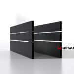 Планкен для забора 190 mm RAL 9005 – покрытие матовое, толщина 0,45 мм в Томске | фото 2