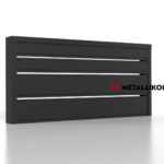 Планкен для забора 190 mm RAL 9005 – покрытие матовое, толщина 0,45 мм в Томске | фото 3